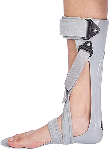 Tophacker Drop Foot Support Splint, Ankle Foot Orthosis Support - Ankle Correction Splint for Treatment of Plantar Fasciitis Achilles Tendonitis and Drop Foot (Color : Right, Size : Medium)