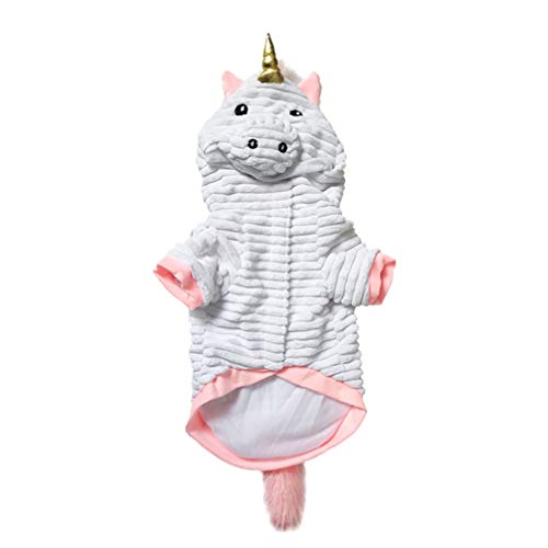 Einhornkostüm Hund Halloween Geschenkideen S Polyester für Kleine Hunde