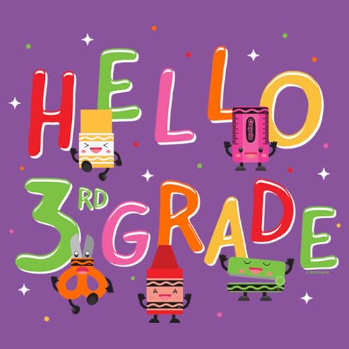Girl's Crayola Hello 3rd Grade T-Shirt2