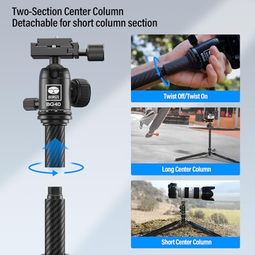 Image of SIRUI Traveler X-III Carbon Fiber Tripod 60 inch, Ball Head, Arca Swiss QR