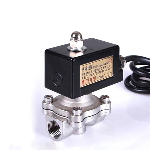 Électrovanne en acier inoxydable 1/2 durabilité industrielle 220V - 2