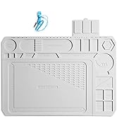SainSmart 20 x 14 Inch Large Silicone Soldering Mat, 932°F Heat Resistant ESD Safe Mat with Wrist...