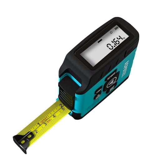 ACPOTEL 2-in-1 Digital Tape Measure - LCD Display 16Ft Tape Measure, USB Rechargeable Instant Data Display Tape Measure, 20 Groups Historical Memory for Accurate Measuring
