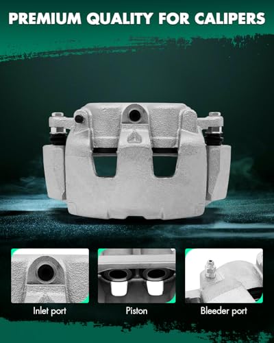Image of SCITOO Front Brake Calipers With Bracket 18B5055 18B5054 Fit For Chrysler Aspen 07-09 For Dodge Dakota 09-10 For Dodge For Durango 07-09 For Dodge Ram 1500 09-10 For Ram 1500 11-17 For Ram Dakota 11
