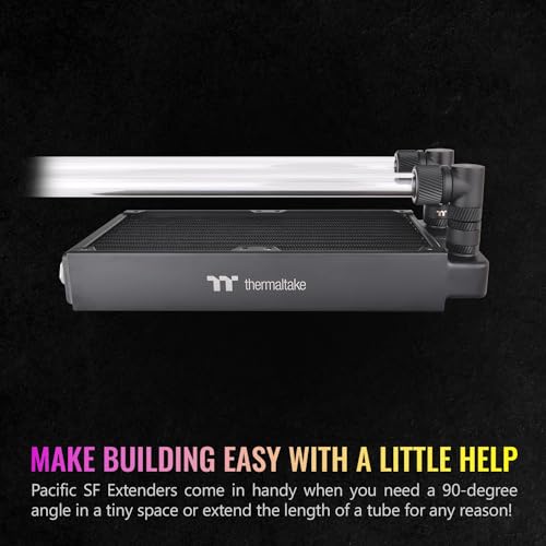Image of Thermaltake Pacific SF Female to Male 30mm Extender Matte Black /DIY LCS /Fittings CL-W393-CU00MK-A