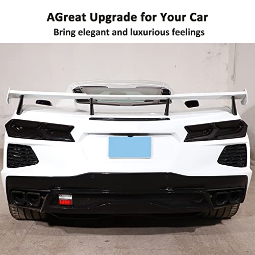 Car Tail Light Smoked Black Protection Cover Trim Abs 4Pcs Compatible With Chevrolet Corvette C8 Stingray 2020-2023 Car Styling Accessories #TOP4