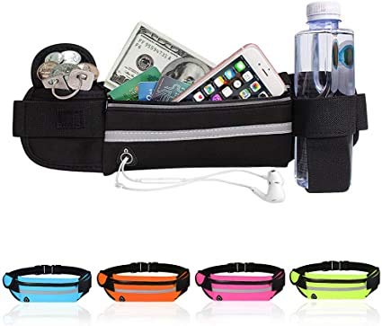 Porta Celular Pochete Cinta Fitness Corrida Objetos Unissex Academia (Rosa)