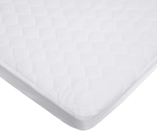 TL Care Waterproof Bassinet Mattress Protector 33x15 - 100% Cotton Quilted Top, Noiseless, Breathable Fitted Cover