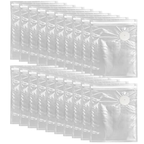 Food Saver Bags | 20 Pieces Reusable Comtainers | Airtight Sealed Vacuum Storage Bags | for Vegetable Meat Seafood Meal Prep Sou
