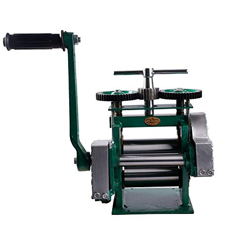 Manual Jewelry Rolling Mill-Combination Rolling Mill Machine Press Tabletting Tool Machine Roller Flat Pattern Sheet For Jewelry DIY&Crafts Equipment (125mm combination)