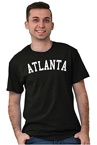 Atlanta Georgia Athletic Font Cool Graphic T Shirt Men Or Women Black #TOP5