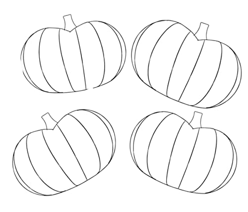 Bags n Tags Boutique~ (4) Four Pumpkin Shaped 3-D Metal Wire Pumpkin Wreath Forms 13 x 17.6 x 4.5 Inch
