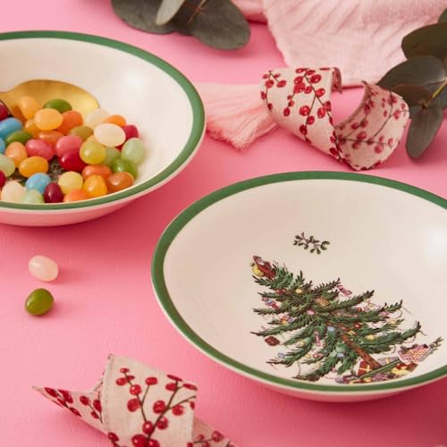 Spode-Christmas-Tree-Ascot-8-Inch-Cereal-Bowls-Set-of-4-Durable-Earthenware-Bowls-for-Breakfast-Oatmeal-Cereal-or-Soup-Festive-Design-Microwave-and-Dishwasher-Safe-Beautifully-Gift-Boxed Spode Christmas Tree Ascot 8 Inch Cereal Bowls Set of 4 Durable Earthenware Bowls for Breakfast Oatmeal Cereal or Soup Festive Design Microwave and Dishwasher Safe Beautifully Gift Boxed