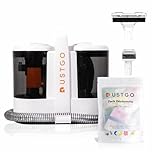 DUSTGO - Shampouineuse Canapé Tissu, Nettoyeur pour Tapis & Moquettes, Moteur 600W, Compact et Portable, Nettoyeur Voiture, Réservoir Amovible, Pour Meubles, Escaliers, Tissus d’Ameublement