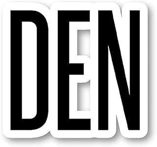 DEN Denver - Airport Codes Stickers Window Truck Car Vinyl Bumper Sticker Decal 5''