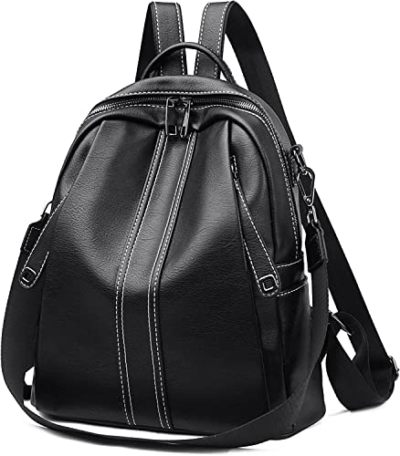 Image of ProArch Women's PU Leather Stylish and Trending Backpack for College Office Travel Anti Theft Backpack Purse for Women and Girls with Sling Belt| Casual
