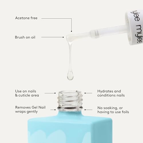 Mylee Wrap Remover Oil 15ml – Sanfte & schnelle Entfernung von Gel-Nagelfolien ohne Aceton – Pflegende, feuchtigkeitsspendende Formel – Schonend, einfach anzuwenden, vegan & tierversuchsfrei
