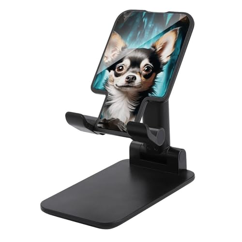 Support de téléphone réglable compact et antidérapant Gem Cave Chihuahua