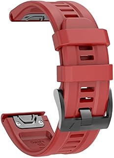 ISABAKE Watch Strap for Fenix 7, 22mm Silicone QuickFit Replacement Band for Forerunner 935/945, Fenix 5/5 Plus, Fenix 6/6 Pro Smartwatch, Yellow