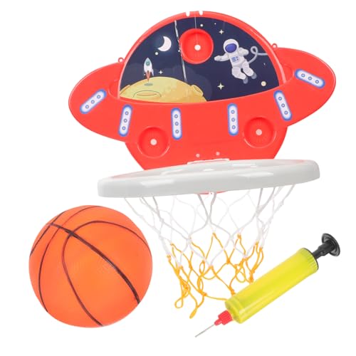 Toddmomy 1 Set Indoor Basketball Frame for Hanging Basketball Board with Suction Cups Ball for Home Play Enhances Motor Skills Teamwork Fun Sports for Boys