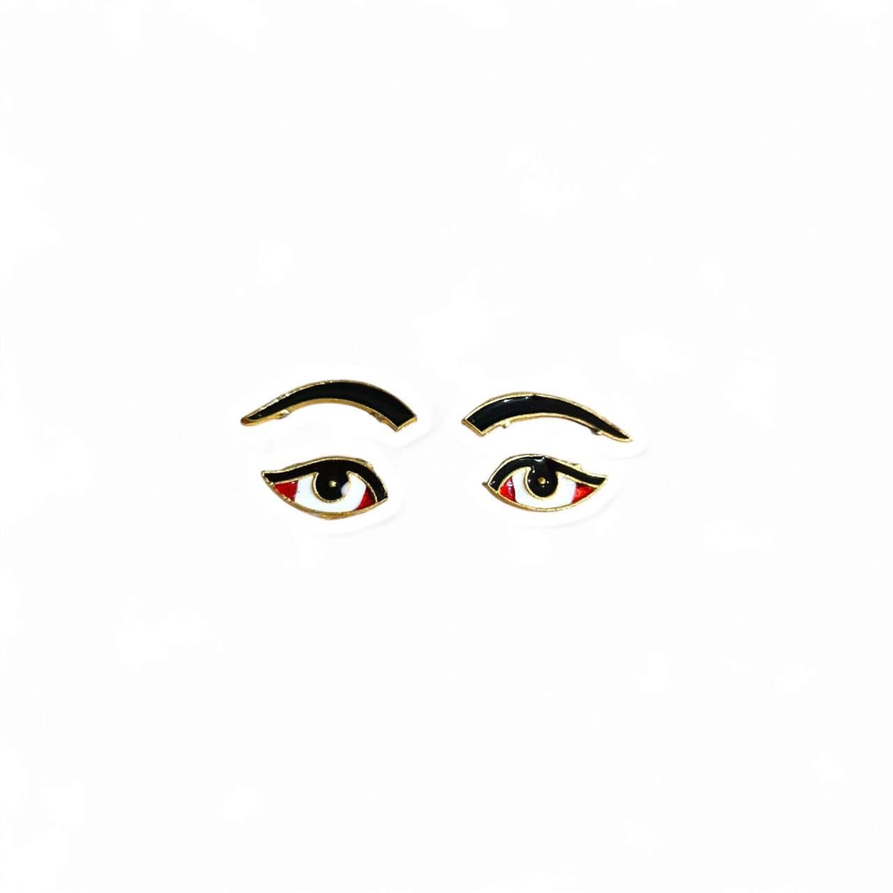 Metallic Eyes with Eyebrow – for Laddu Gopal, Shree Nath ji, Krishna Bhagwan Seva By The Kanha Store (1.5cm)-image-44
