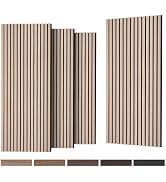 Mollywell Wood Slat Wall Panel, Easy Installation for Interior Accent Wall Decor, Versatile, Enha...