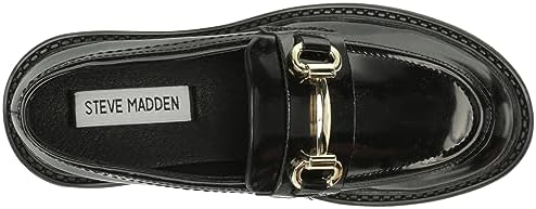 Steve Madden Girls Shoes Girls Lando Loafer, Black, 2 Little Kid | Image 4