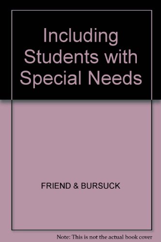 Including Students with Special Needs 020528583X Book Cover