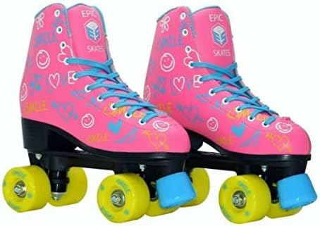 Epic Skates Blush Quad Roller Skates, Pink, Ladies Size 5