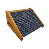 Fonowx Rampa de Madera para Mascotas, Escalera para Perros Y Gatos, Antideslizante, de Madera Robusta, Ideal para Perros Pequeños Y Gatos, Sofás Y Camas.