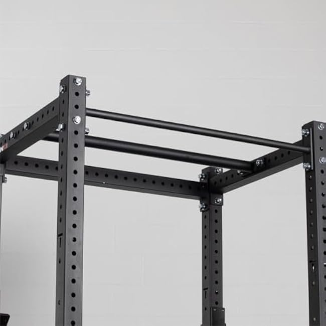 Titan Fitness Flat Foot Power Rack X-3 Series 82-in. H 30-in. D with 4 Weight Plate Holders