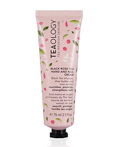 TeaologyBlack Rose Tea Hand And Nail Cream 75 Ml I Hand Cream And Nail Care In One I Fast Absorbing I Natural Cosmetics I Vegan
