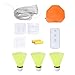 Alomejor Badminton Single Player Trainer, Adjustable Self Training Tool for Indoor Practice with Remote Control and 9.8ft Rope