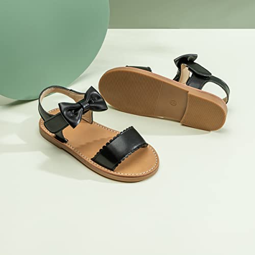Image of Toddler Girls Sandals Little Girl Summer Flat Sandal Baby Open Toe Outdoor Beach Holiday Dress Shoes