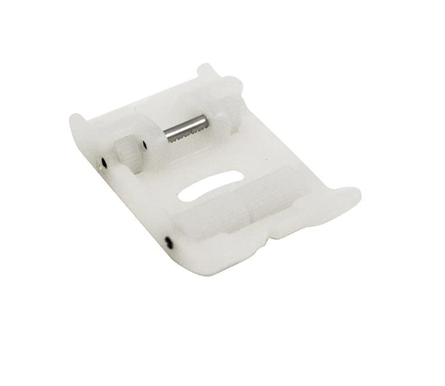 Snap-On Teflon Roller Presser Foot Compatible with Alpha, Singer, Brother, Juki and More Household Sewing Machines | Non-Stick Surface for Leather, Teans and More