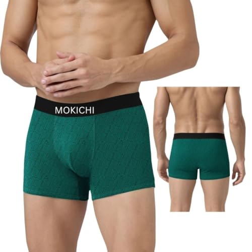 Image of Men's Printed Boxer Briefs | Stretchable Trunks with Comfortable Elastic Waistband | Multicolour Innerwear Pack of 5