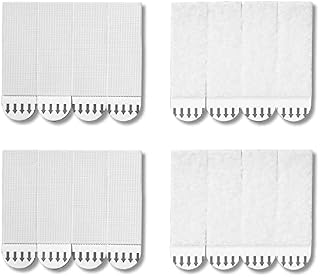 36-Pairs (16 L, 20 M, 72 Strips) Picture Hanging Strips Value Pack, Jellysub Removable Hook and Loop Tape, Picture Hanger, Damage Free, Water-Resistant Adhesive Strips for Frame Hanging on The Wall