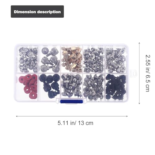 Image of 228pcs Laptop Computer Screws Standoffs Kit for Motherboard Hard Drive SSD Installation DIY Repair Set with Washers for PC Maintenance