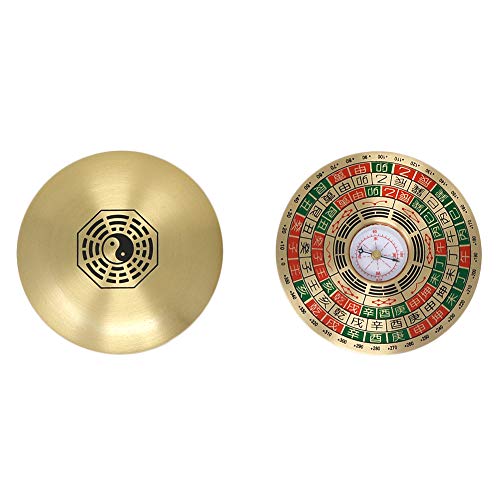Brújula China Feng Shui Metal Multicolor Luo Pan miniatura 2