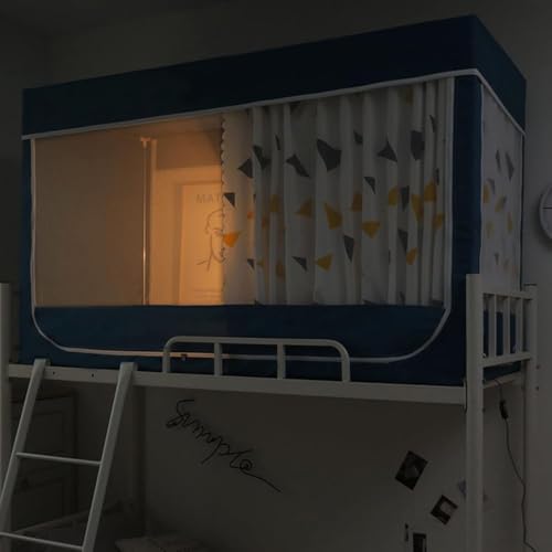 Tienda de campaña opaca para literas que crea intimidad en habitaciones compartidas 7
