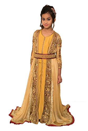 Robe fille jaune pour les journées ensoleillées et le parc