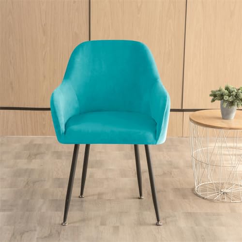 Housses de chaise à dossier en velours extensible et lavables