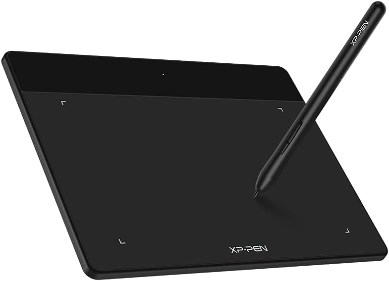 XP-PEN Deco Fun S 8192 Levels Passive Stylus Graphic Tablet with 60° Tilt, 6 x 4 Inch Drawing Tablet for Remote Learning or Playing OSU – Classic Black