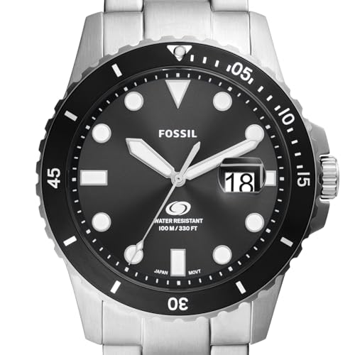 Fossil Men's Blue Quartz Stainless Steel Three-Hand Watch - Image 5