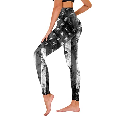 Patriotic High Waisted Leggings For Women Patriotic Us American Flag Us Independence Day Patterned Colorful Tights #TOP22
