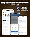 Vibeat Wearable Pulse Oximeter - WearO2 Bluetooth Oxygen Meter for Continuous Blood Oxygen and Heart Rate Tracking, Finger Oxygen Monitor with Notification & Free APP
