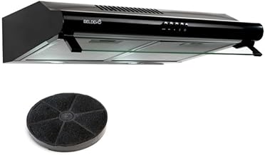 BELDEKO - Hotte Casquette/Visière 60 cm NOIR 210 m3/h - 100 Watts - Filtre inclus