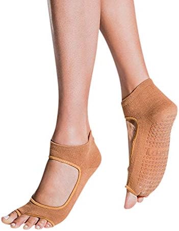 Tucketts Toeless Non Slip Grip Socks Women, Yoga, Barre, Pilates, Colombia Made