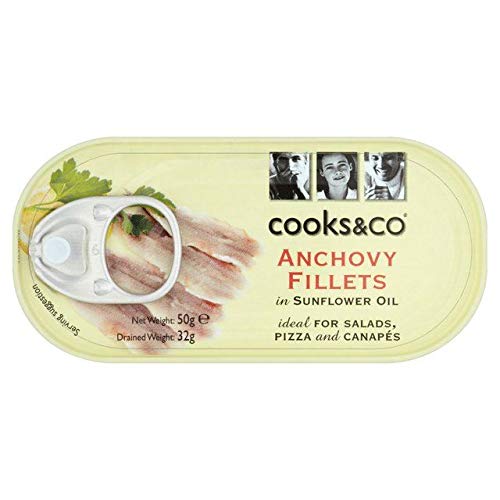 Cooks & Co Anchovy Fillets in Sunflower Oil 50g