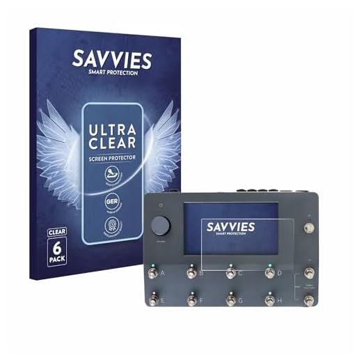 savvies Protector Pantalla para Neural DSP Quad Cortex 6 Unidades - Película Ultra Transparente